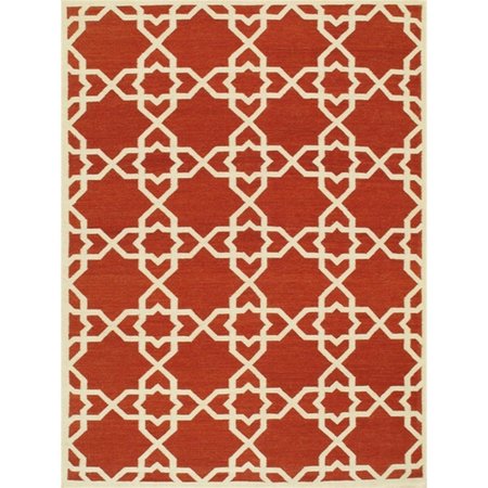 MADE4MANSIONS SA-6138 Sahara Area Rug 10 x 14 ft. - Orange With Ivory MA2472211